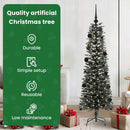 vidaXL Mű karácsonyfa 150 LED-del Zöld 150 cm PVC és Műanyag és Acél