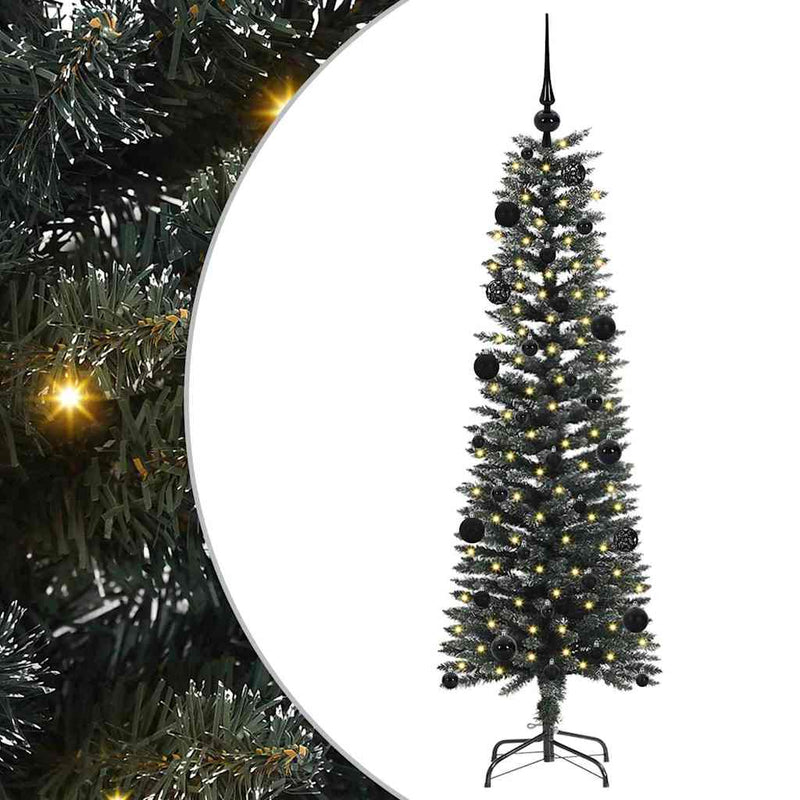 vidaXL Mű karácsonyfa Zöld 43 x 43 x 150 cm PVC és Műanyag és Acél