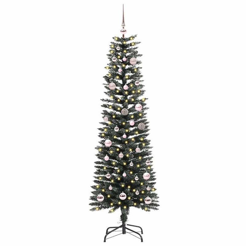 vidaXL Mű karácsonyfa Zöld 43 x 43 x 150 cm PVC és Műanyag és Acél