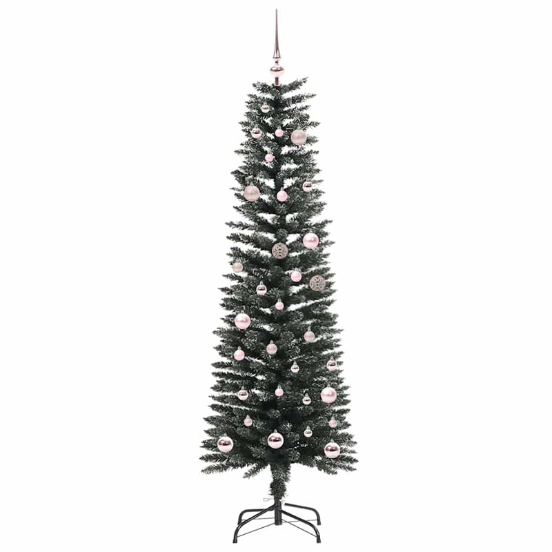 vidaXL Mű karácsonyfa Zöld 43 x 43 x 150 cm PVC és Műanyag és Acél