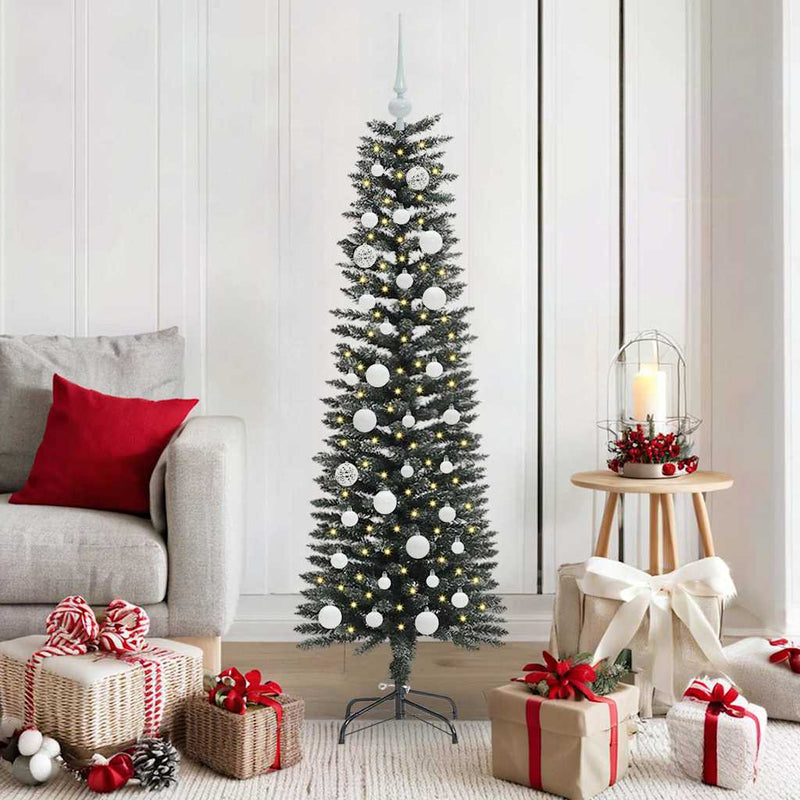 vidaXL Mű karácsonyfa Zöld 43 x 43 x 150 cm PVC és Műanyag és Acél