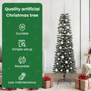 vidaXL Mű karácsonyfa 150 LED-del Zöld 150 cm PVC és Műanyag és Acél