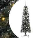 vidaXL Mű karácsonyfa 150 LED-del Zöld 150 cm PVC és Műanyag és Acél