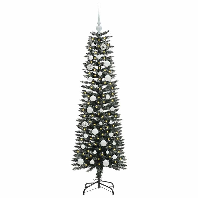 vidaXL Mű karácsonyfa Zöld 43 x 43 x 150 cm PVC és Műanyag és Acél