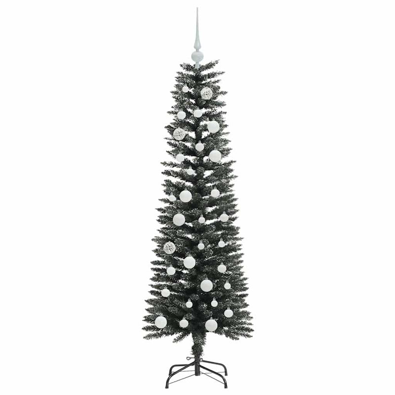vidaXL Mű karácsonyfa Zöld 43 x 43 x 150 cm PVC és Műanyag és Acél