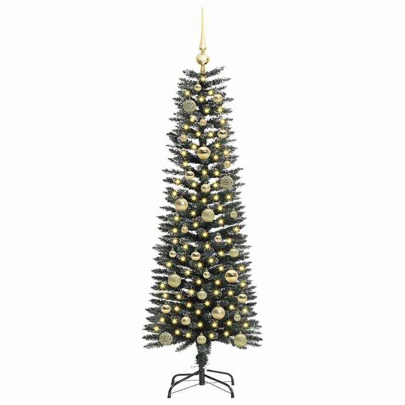 vidaXL Mű karácsonyfa Zöld 43 x 43 x 150 cm PVC és Műanyag és Acél