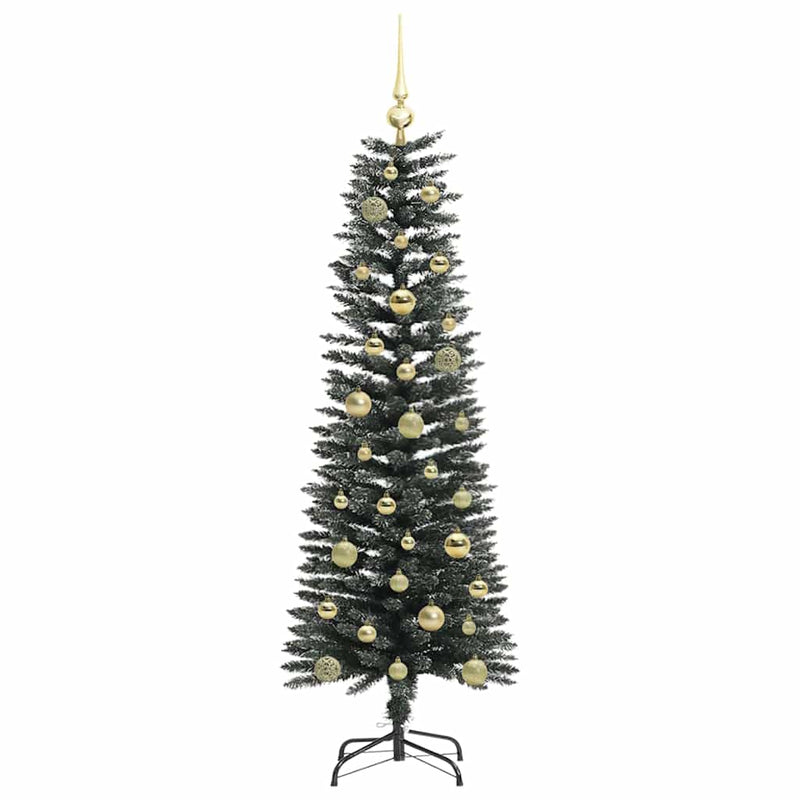 vidaXL Mű karácsonyfa Zöld 43 x 43 x 150 cm PVC és Műanyag és Acél