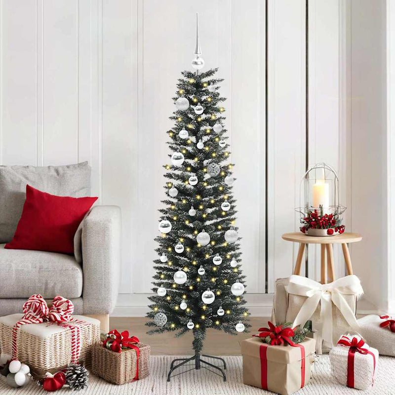 vidaXL Mű karácsonyfa Zöld 43 x 43 x 150 cm PVC és Műanyag és Acél