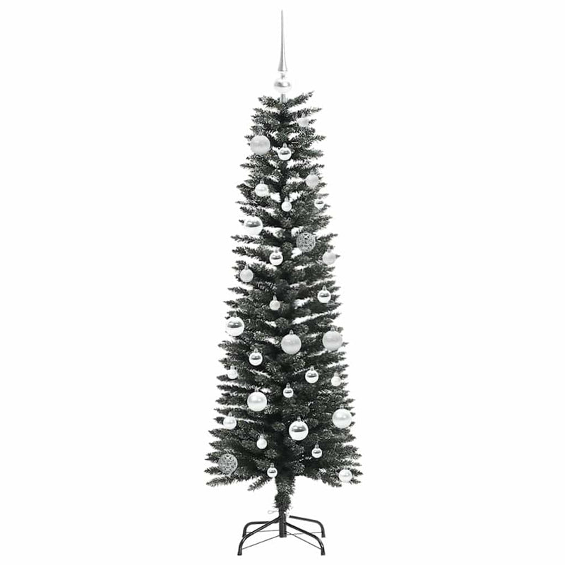 vidaXL Mű karácsonyfa Zöld 43 x 43 x 150 cm PVC és Műanyag és Acél