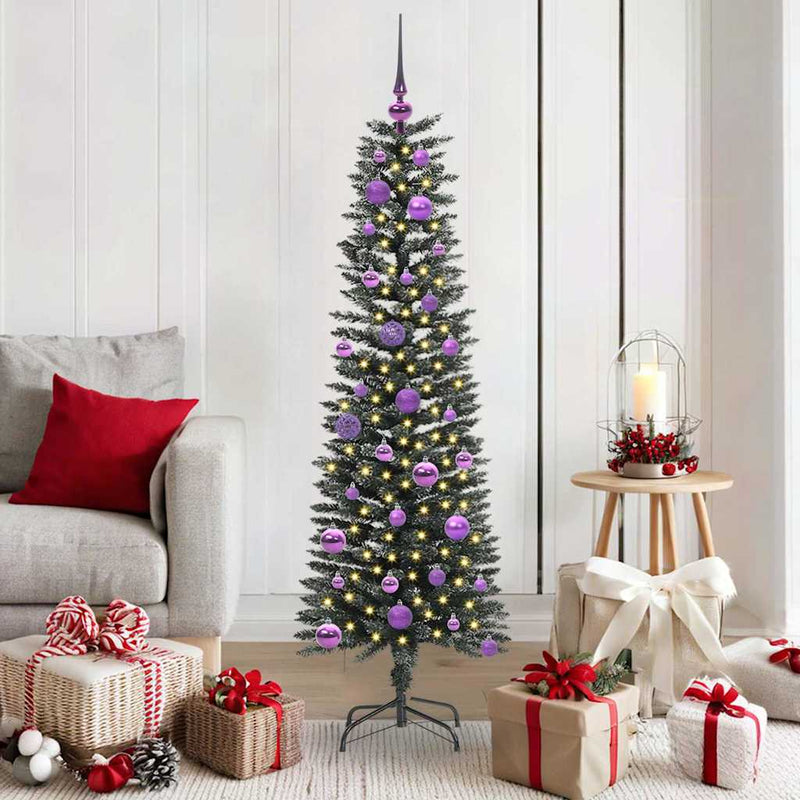 vidaXL Mű karácsonyfa Zöld 43 x 43 x 150 cm PVC és Műanyag és Acél