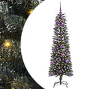 vidaXL Mű karácsonyfa 150 LED-del Zöld 150 cm PVC és Műanyag és Acél