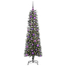vidaXL Mű karácsonyfa 150 LED-del Zöld 150 cm PVC és Műanyag és Acél