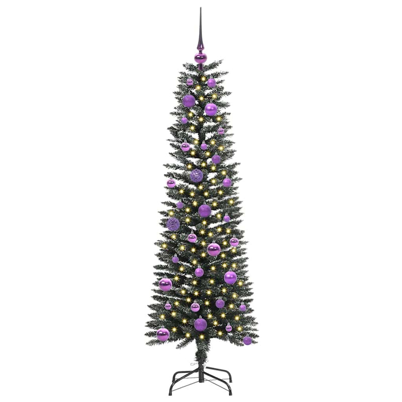 vidaXL Mű karácsonyfa Zöld 43 x 43 x 150 cm PVC és Műanyag és Acél