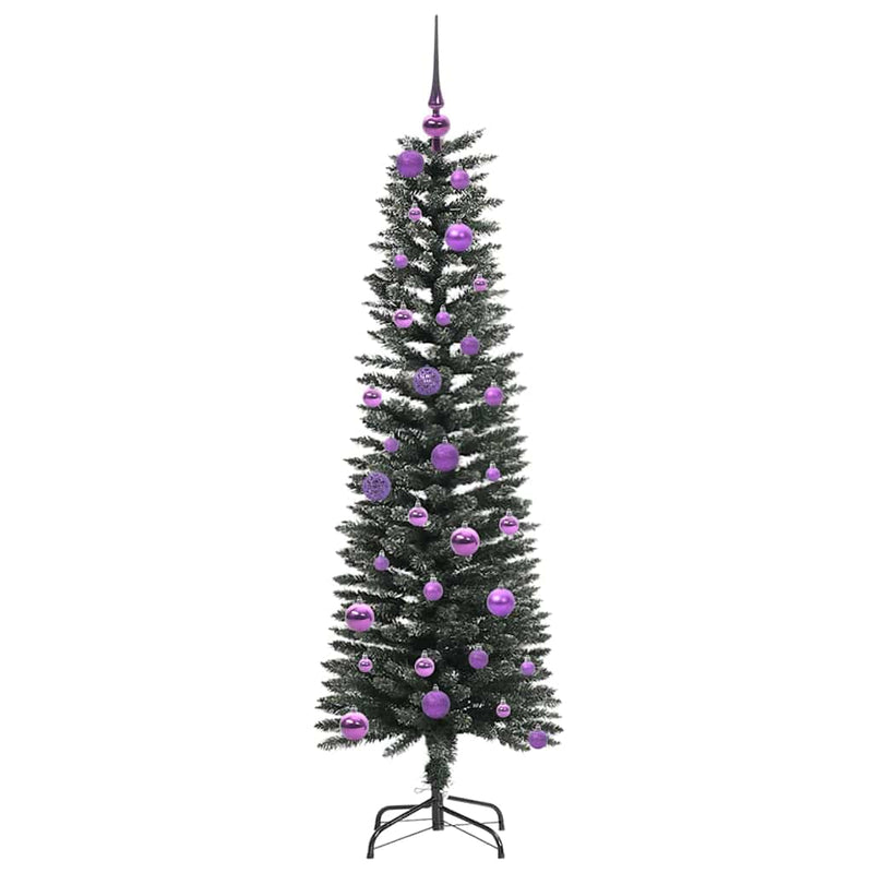 vidaXL Mű karácsonyfa Zöld 43 x 43 x 150 cm PVC és Műanyag és Acél