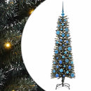 vidaXL Mű karácsonyfa 150 LED-del Zöld 150 cm PVC és Műanyag és Acél