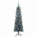 vidaXL Mű karácsonyfa 150 LED-del Zöld 150 cm PVC és Műanyag és Acél
