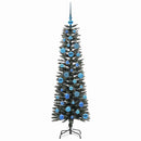 vidaXL Mű karácsonyfa 150 LED-del Zöld 150 cm PVC és Műanyag és Acél