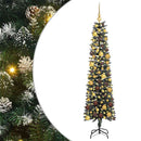 vidaXL Mű karácsonyfa 300 LED-del Zöld 180 cm PVC és Műanyag és Acél