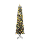 vidaXL Mű karácsonyfa 300 LED-del Zöld 180 cm PVC és Műanyag és Acél