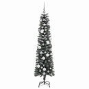 vidaXL Mű karácsonyfa 300 LED-del Zöld 180 cm PVC és Műanyag és Acél