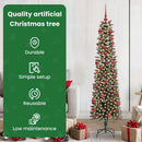 vidaXL Mű karácsonyfa 300 LED-del Zöld 180 cm PVC és Műanyag és Acél