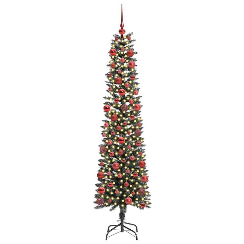 vidaXL Mű karácsonyfa Zöld 50.5 x 50.5 x 180 cm PVC és Műanyag és Acél