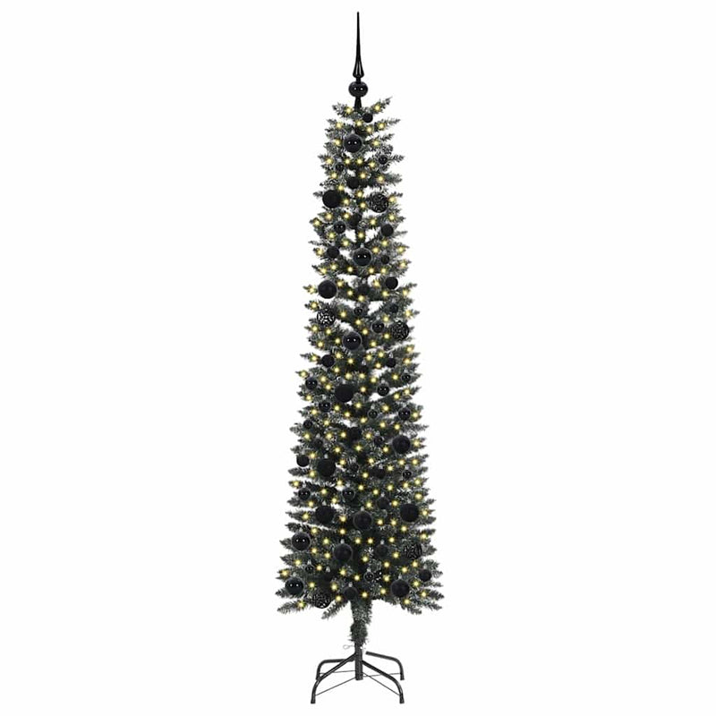 vidaXL Mű karácsonyfa Zöld 50.5 x 50.5 x 180 cm PVC és Műanyag és Acél