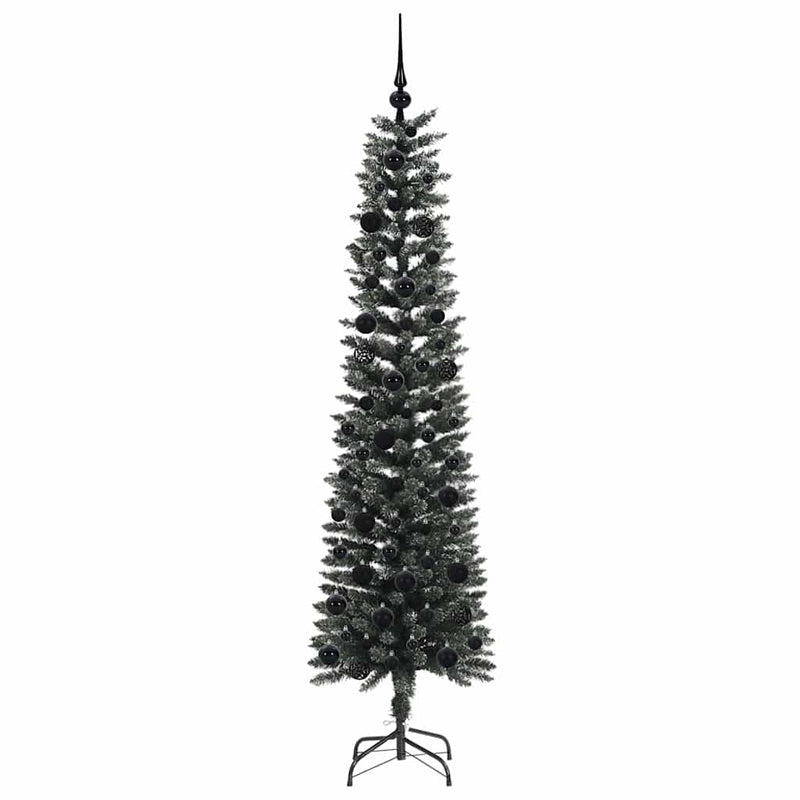 vidaXL Mű karácsonyfa Zöld 50.5 x 50.5 x 180 cm PVC és Műanyag és Acél