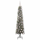 vidaXL Mű karácsonyfa 300 LED-del Zöld 180 cm PVC és Műanyag és Acél