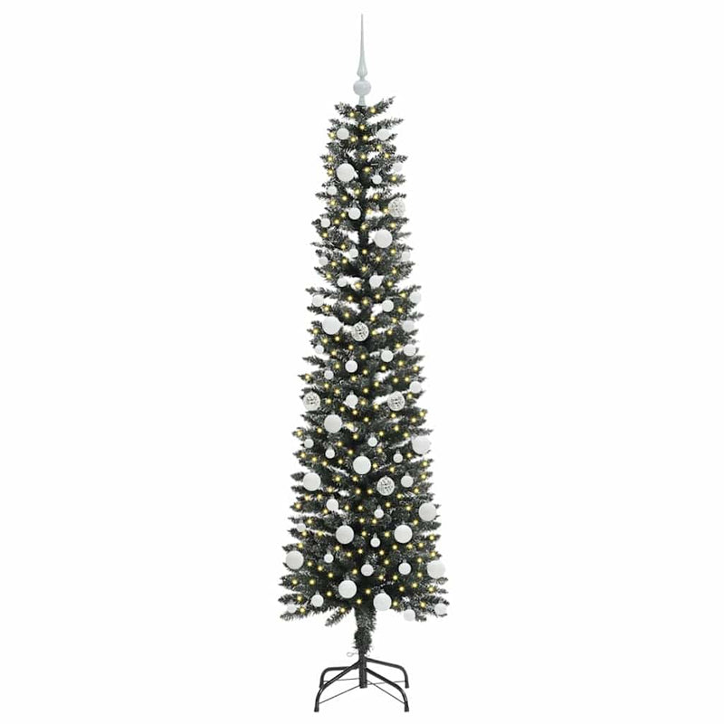 vidaXL Mű karácsonyfa Zöld 50.5 x 50.5 x 180 cm PVC és Műanyag és Acél