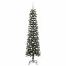 vidaXL Mű karácsonyfa 300 LED-del Zöld 180 cm PVC és Műanyag és Acél