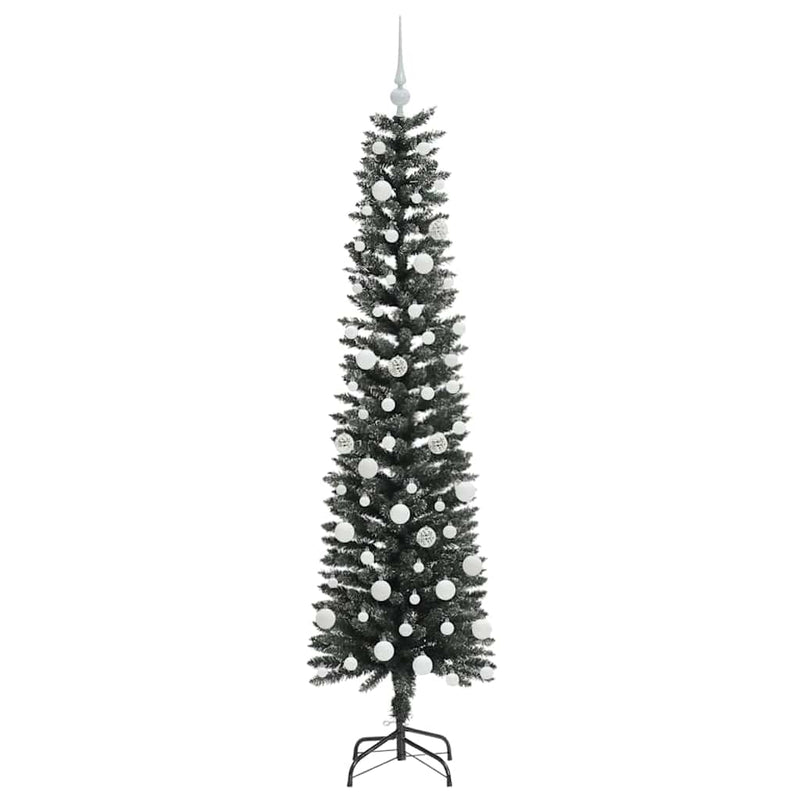 vidaXL Mű karácsonyfa Zöld 50.5 x 50.5 x 180 cm PVC és Műanyag és Acél