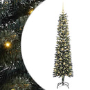 vidaXL Mű karácsonyfa 300 LED-del Zöld 180 cm PVC és Műanyag és Acél