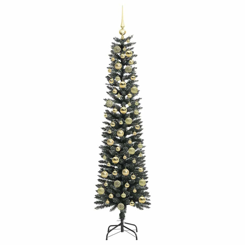 vidaXL Mű karácsonyfa Zöld 50.5 x 50.5 x 180 cm PVC és Műanyag és Acél