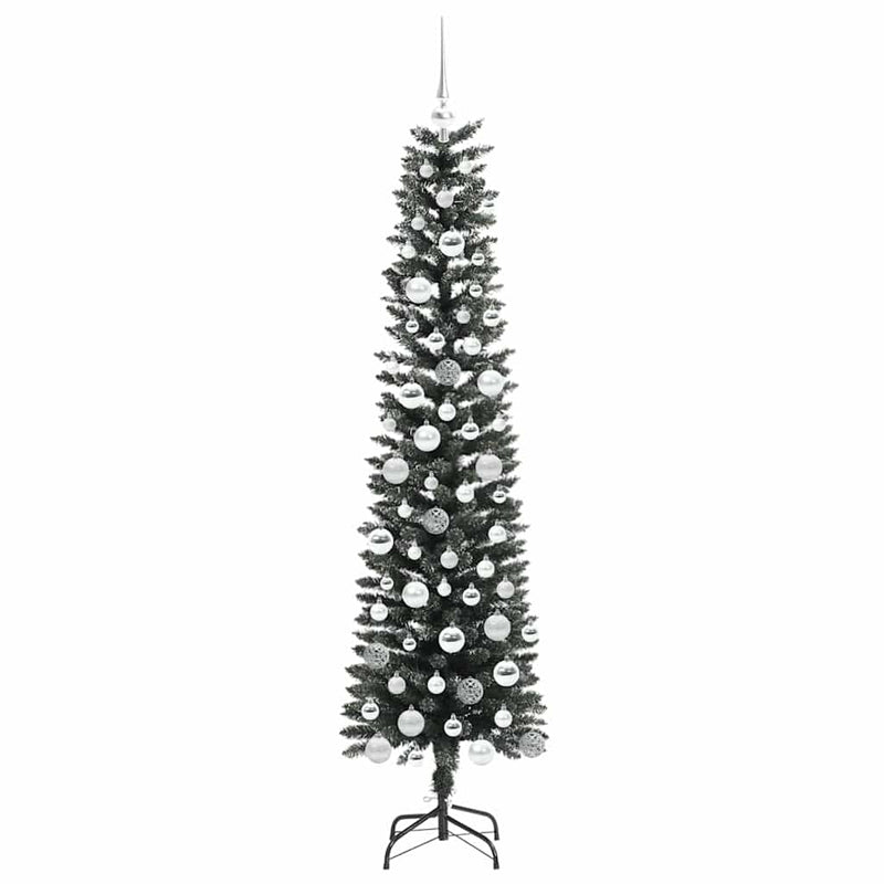 vidaXL Mű karácsonyfa Zöld 50.5 x 50.5 x 180 cm PVC és Műanyag és Acél