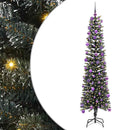 vidaXL Mű karácsonyfa 300 LED-del Zöld 180 cm PVC és Műanyag és Acél