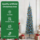 vidaXL Mű karácsonyfa 300 LED-del Zöld 180 cm PVC és Műanyag és Acél
