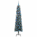 vidaXL Mű karácsonyfa 300 LED-del Zöld 180 cm PVC és Műanyag és Acél