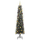 vidaXL Mű karácsonyfa 300 LED-del Zöld 210 cm PVC és Műanyag és Acél