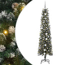 vidaXL Mű karácsonyfa 300 LED-del Zöld 210 cm PVC és Műanyag és Acél