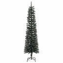 vidaXL Mű karácsonyfa 300 LED-del Zöld 210 cm PVC és Műanyag és Acél