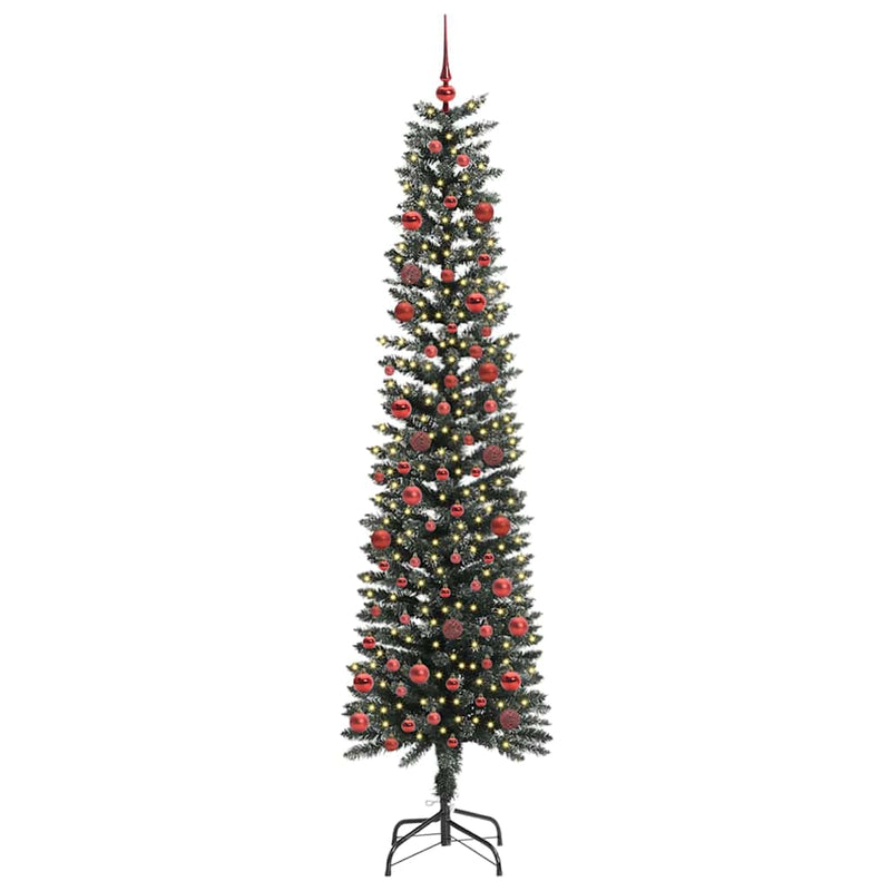 vidaXL Mű karácsonyfa Zöld 58 x 58 x 210 cm PVC és Műanyag és Acél