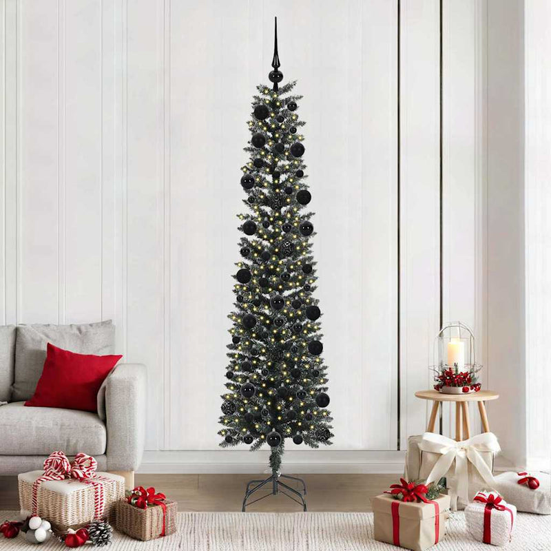 vidaXL Mű karácsonyfa Zöld 58 x 58 x 210 cm PVC és Műanyag és Acél