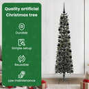 vidaXL Mű karácsonyfa 300 LED-del Zöld 210 cm PVC és Műanyag és Acél