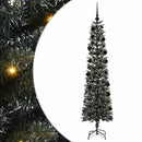 vidaXL Mű karácsonyfa 300 LED-del Zöld 210 cm PVC és Műanyag és Acél