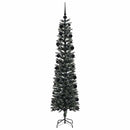 vidaXL Mű karácsonyfa 300 LED-del Zöld 210 cm PVC és Műanyag és Acél