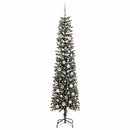 vidaXL Mű karácsonyfa 300 LED-del Zöld 210 cm PVC és Műanyag és Acél