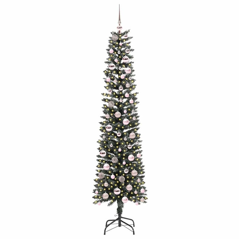 vidaXL Mű karácsonyfa Zöld 58 x 58 x 210 cm PVC és Műanyag és Acél