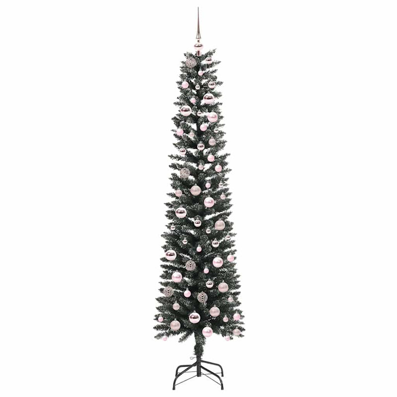 vidaXL Mű karácsonyfa Zöld 58 x 58 x 210 cm PVC és Műanyag és Acél