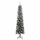 vidaXL Mű karácsonyfa 300 LED-del Zöld 210 cm PVC és Műanyag és Acél